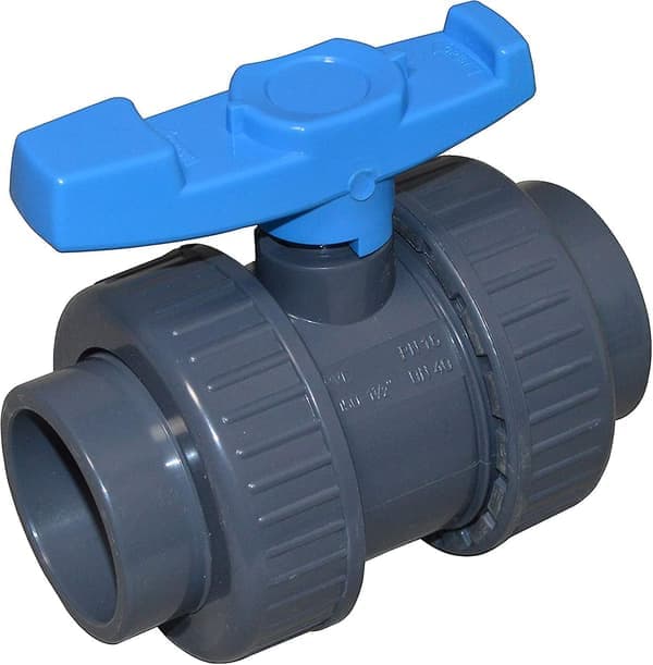 Kulkran 50mm - Tillverkad av PVC - Med anslutning på båda sidor - 50mm hylsa - Grå
