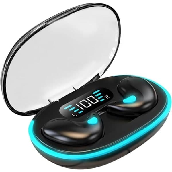 Sleep Dedicated X55 Bluetooth Hörlurar Digital Display Mini Brusreducering
