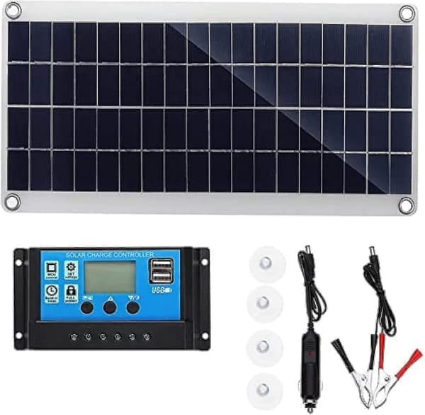 300W 12V Solpanel Kit Batteriladdare 300W 12V Off Grid System med 10A - 60A Kontroller - 11-Perfekt