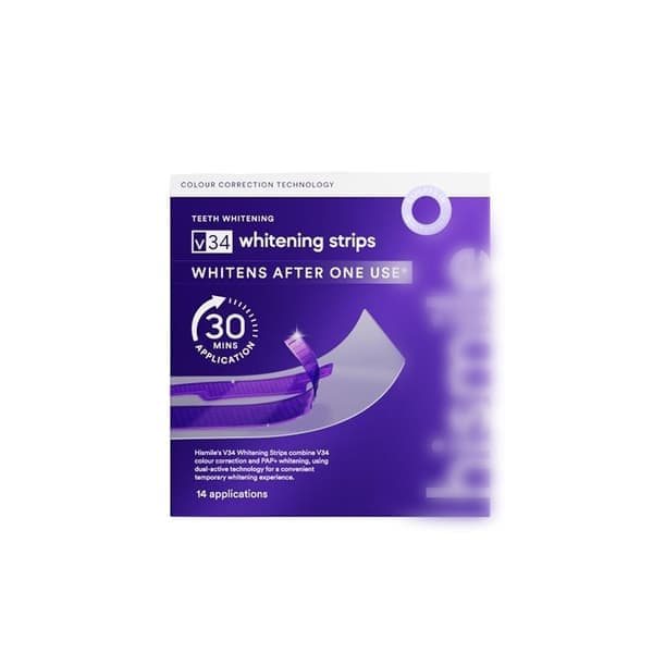 V34 Purple Teeth Whitening Strips - 14-pack