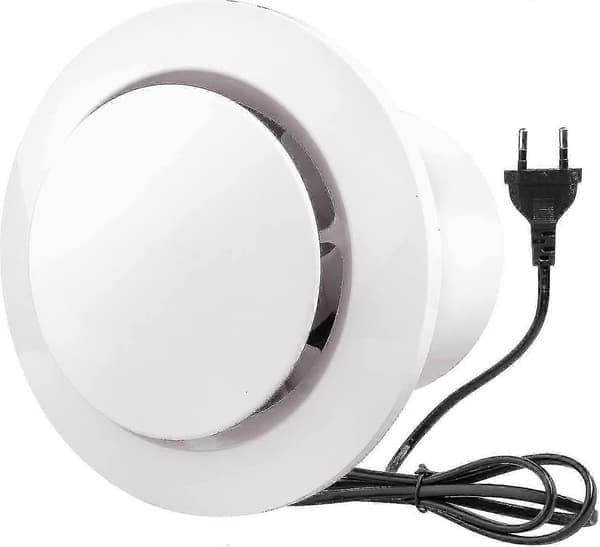 100mm Frånluftsfläkt 130m/h 20w, Med Backventil Högt Luftflöde, Energieffektiv, För Badrum, Kök, Toaletter, Växthus, Tält (4 Tum-XF7-