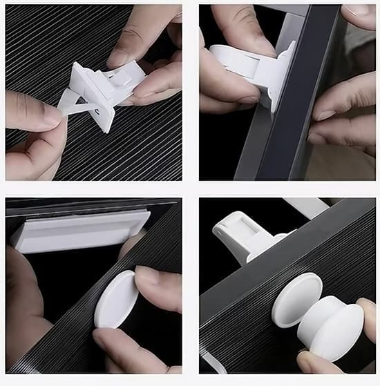 10x Magnetic Child Lock - Invisible Magnetic Lock-XF2- (Only two keys.)