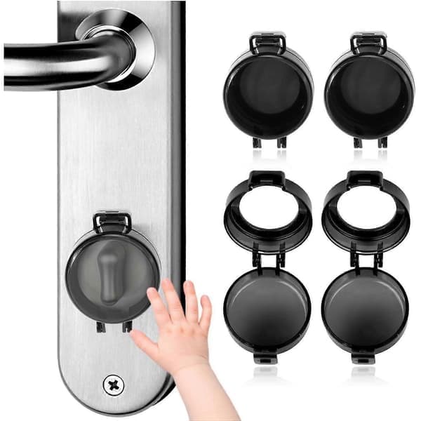 4-pack Dödrigel Barnsäkerhetslås, Barnsäkert Dödrigelskydd, Dörrsäkerhetslås för Barn, Barnsäkert Dörrlås