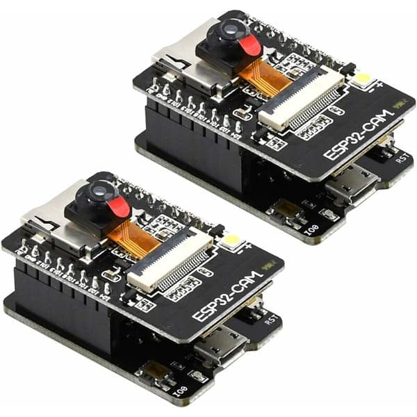 2st ESP32-CAM-MB ESP32 Dual-Core Trådlösa Bluetooth WiFi Utvecklingskort med TF-kortmodul 3660 Kamera
