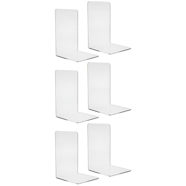 Bokstöd i Plexiglas - 6 st Transparenta