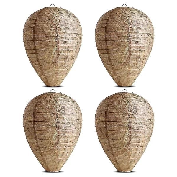 4-pack getingfällor, giftfritt pappersbete, bi-avvisande - Beige bo-design