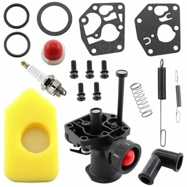 Förgasarkit för gräsklippare, regulatorfjäder 691859 692211, membran 795083 495770, Briggs & Stratton 499809 498809A 494406 och luftfilter 698369,