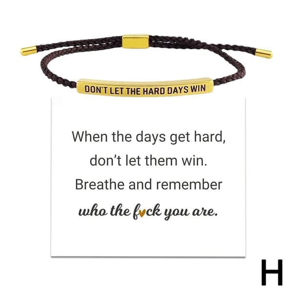 CTDWNT Don't Let The Tough Days Win Armband för kvinnor och män, Inspira coffee2 onesize