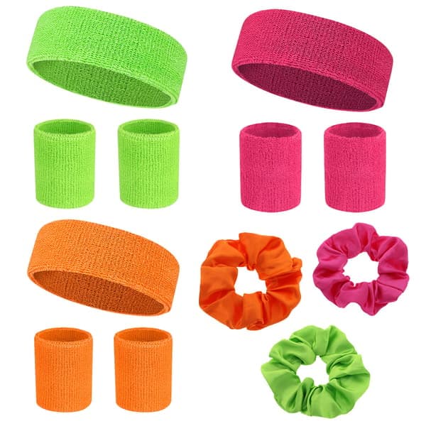 Svettband (Pannband och Armband Set) - Atletiska Svettband i Tyg