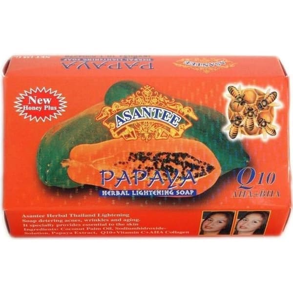 Upplysande tvål - Asantee - Papaya - 135 g - Blandad - Skönhet och Parfym