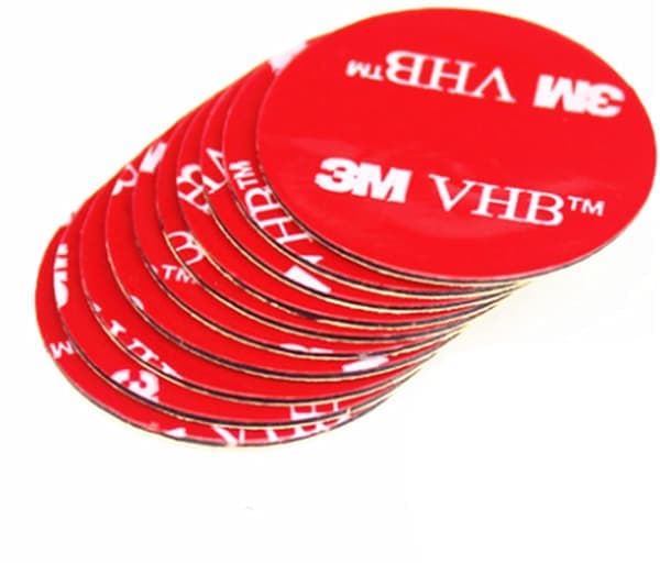 3M VHB 15 x Runda Akrylfoam Dubbelhäftande Tejpkuddar Vatten- och H