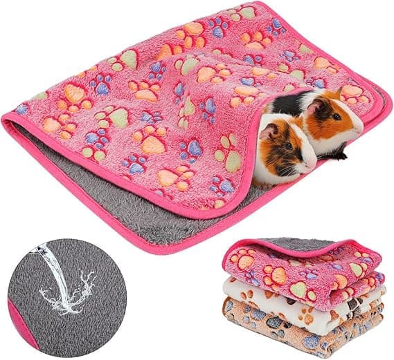 Marsvin Filtar Tvättsbara 3-pack Smådjur Fleece