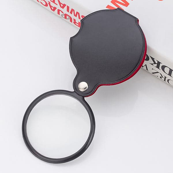 Handhållet förstoringsglas, 6X Mini Vikbart läsförstoringsglas 60mm