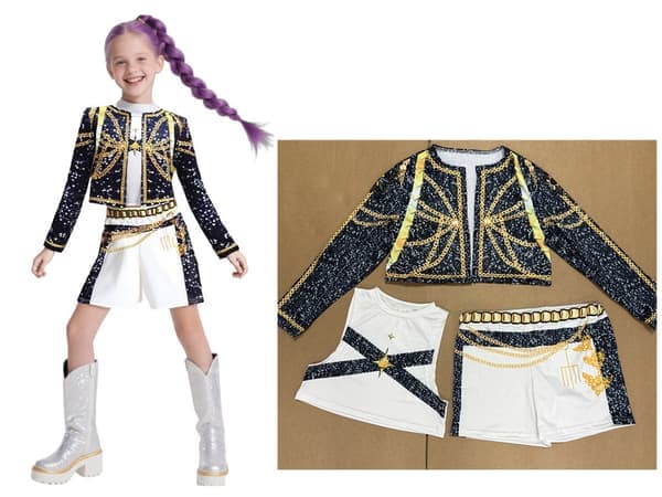 2025 Demon Hunter K-Pop Kostym | Halloween Outfit Kvinnor Barn Cosplay