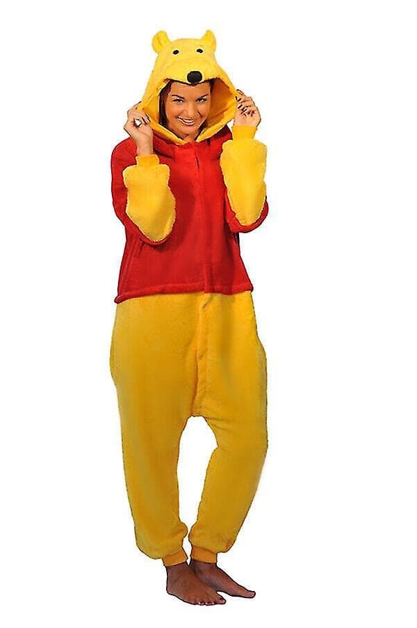 Nalle Puh Karaktärer Unisex Onesie Fancy Dress Kostym Hoodies Pyjamas a Winnie the poor
