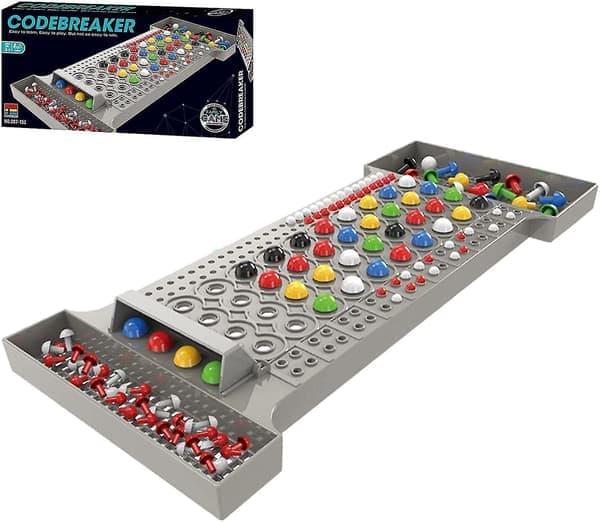 Knäck koden-spelet, roligt hjärnpusselspelset - Mastermind-spel, barns resespel med Pa