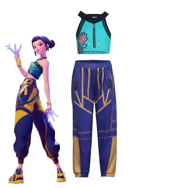 Mira Zoi Rumy Cosplay Outfit | Demon Slayer Anime Kostym Familje Set Zoe (topp + byxor) Zoe (topp + byxor)[BT]