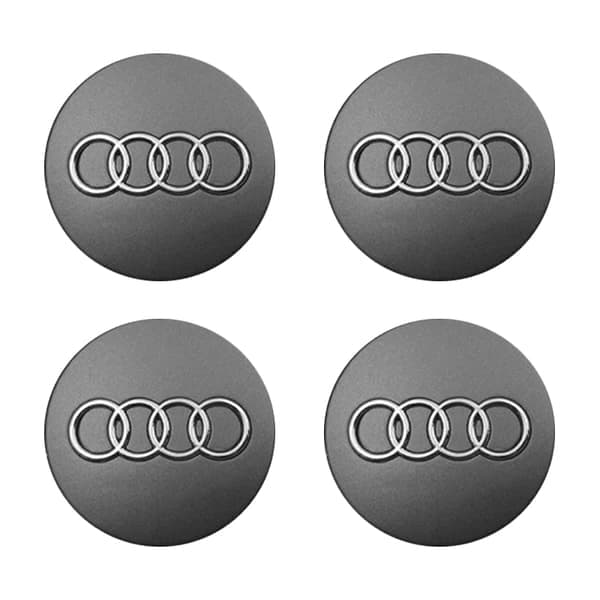 Centrumkapslar för AUDI 60mm 4-pack grå(BT)