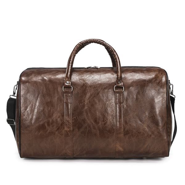 Bagage Holdall PU Läder Duffel BRUN
