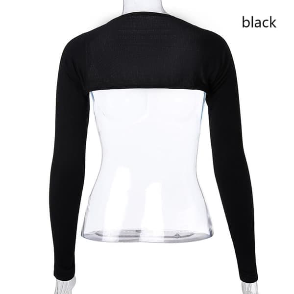 Arm Sleeves Sjal Armskydd Bolero SVART