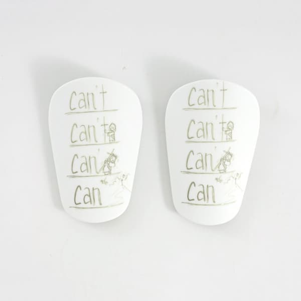 1 Par Mini Benskydd Fotboll XSWHITE VIT XS