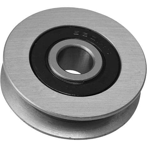 12 X 50 X 13 Mm Iron Bearing U-shaped Wire Rope Wheel Pulley For 512 Kg Load Pulley Traction Wheel Wheel Bearing Wheel For Industrial Equipment-FM-
