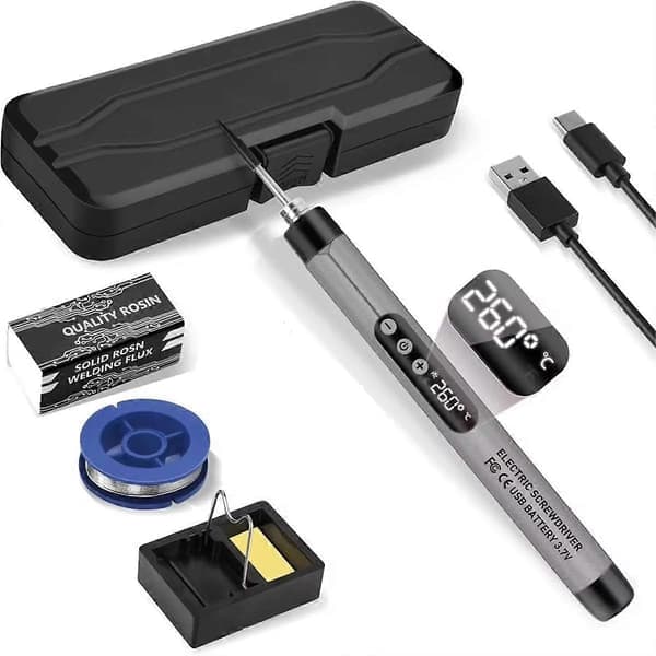 USB Digital Lödkolv Justerbar Temperatur 300-450 Typ-C Gränssnitt Batteri Intelligent Lödning Svetsning Järn Verktyg