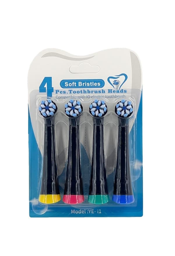 4-pack Oral-B iO Kompatibla Tandborsthuvuden Mjuka Svarta YE-i1