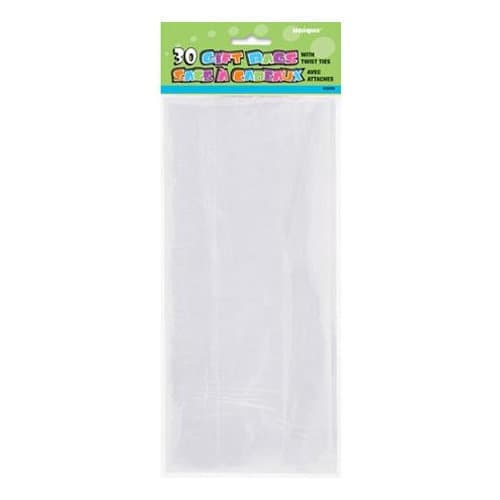 30-Pack Cellofanpåsar / Påsar Cellofan - Transparent