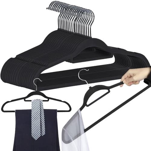 20-Pack - Galgar i Sammet / Klädgalgar - Klädhängare