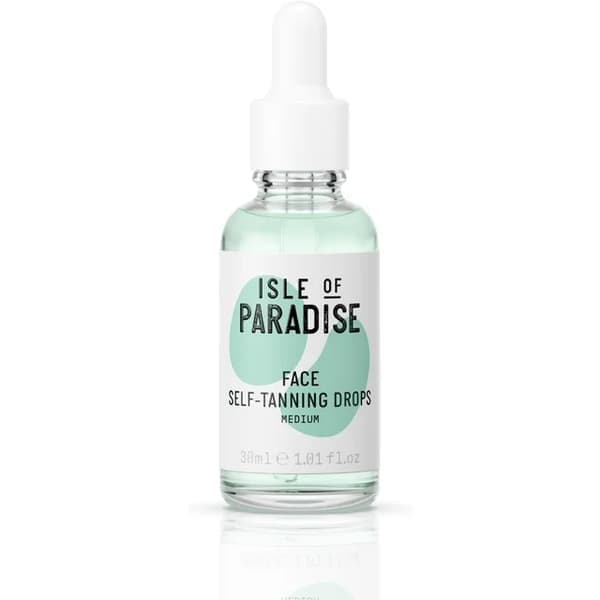 Isle of Paradise Brun-utan-droppar för ansiktet Medium (30 ml) Tillsätt brun-utan-droppar till din hudvård, naturlig och vegansk