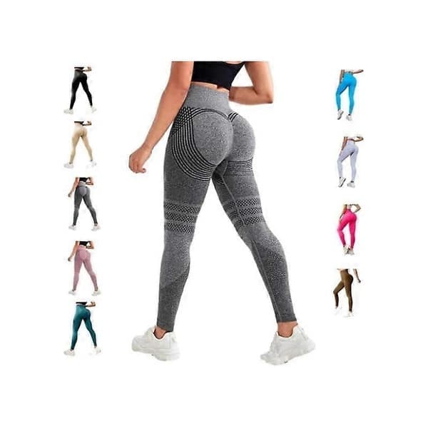 Luveon Leggings 3D, Slimmove Anti Cellulite Högmidjade Kompression Yoga Byxor