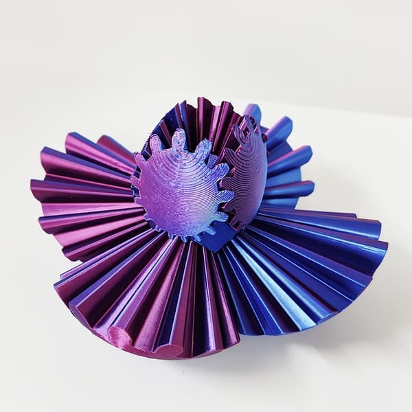 3D-Printed Gear Spinner Ball Fingertip Toy Gear Spinner Ball Popular Fingertip Toy Stress Ball 8 cm