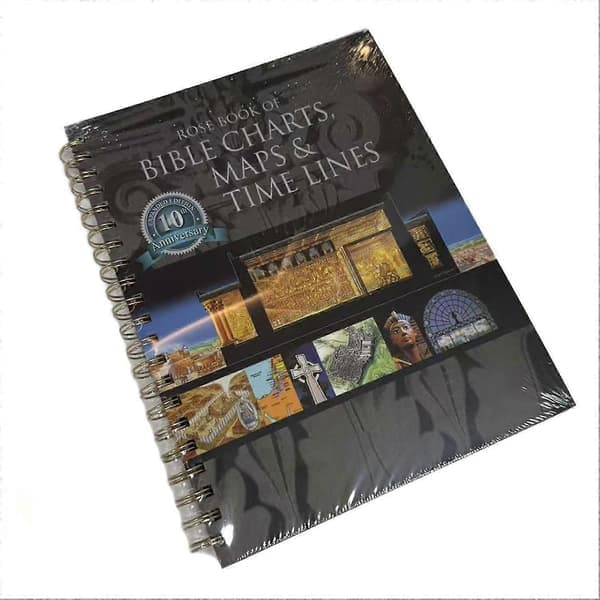 Rose Book of Bible Charts, Maps & Timelines - Fullfärgsillustration Spirals för bibelstudier