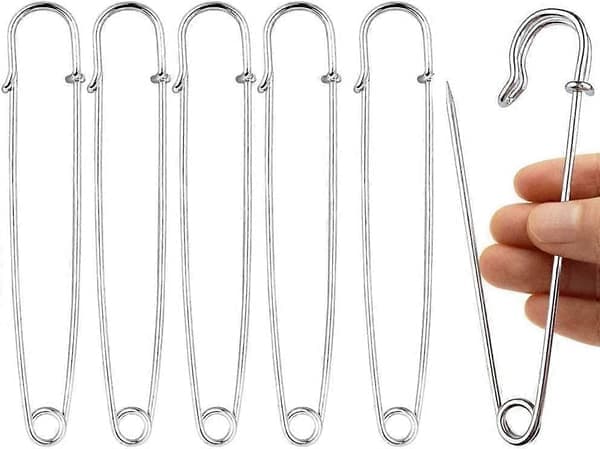 20 st Stora Säkerhetsnålar 10cm Stor Säkerhetsnål Säkerhetsklämma Jätte Säkerhetsnål för Hantverk Smycken Stickning Kläder
