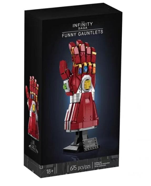 Marvel Infinity Gauntlet Set Samlarobjekt Nanometerhandske Med Infinity-stenar, Byggset, Avengers Presentidé För Vuxna Och Tonåringar