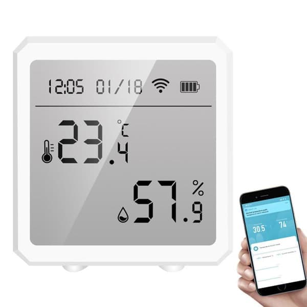 WiFi-termometer och hygrometer med app för smarta hem