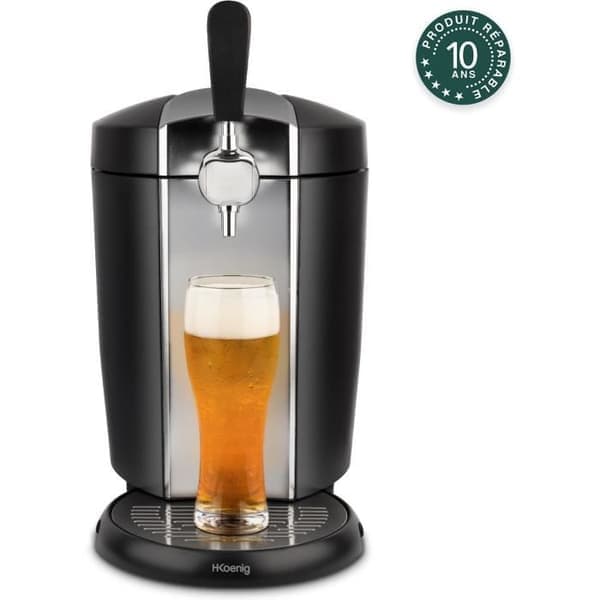 H.KoeNIG BW1778 Ölkran - Kompatibel med fat (HEINEKEN) 5 L - Rostfritt stål