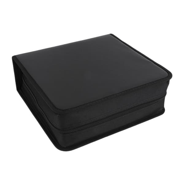 400 st PU-läder CD-fodral, DVD-förvaringsväska, hög kvalitet