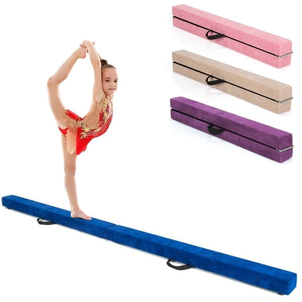 Hopfällbar gymnastikbalansbom, 210 cm, mockaliknande yta