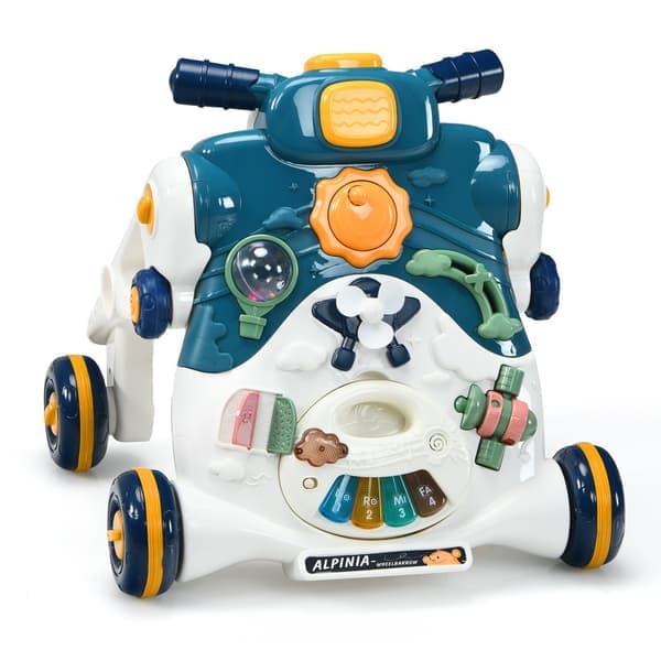 3-i-1 Baby Walker med lampor, musik och aktivitetstavla
