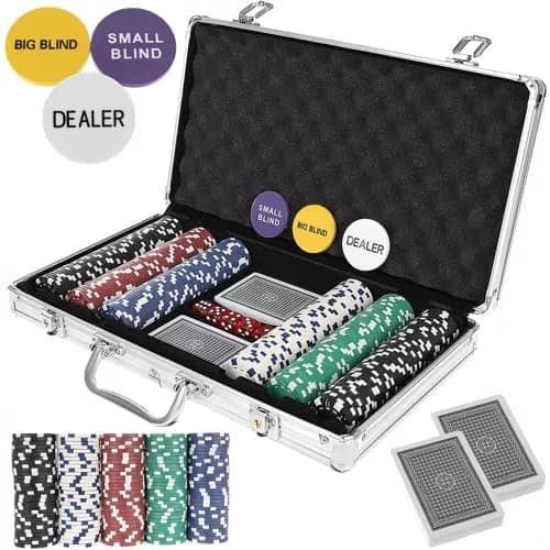 Poker - set med 300 marker i fodral HQ 23528