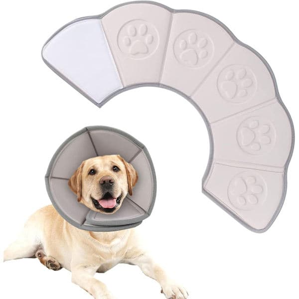 Mjuk Justerbar Pet Cone Krage, Efter Operation, Anti-Lick, Synvänlig