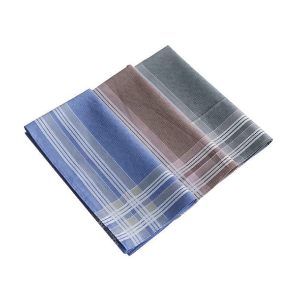 12-pack men's handkerchiefs - 100% cotton handkerchiefs 40x40 cm, reusable handkerchiefs for men