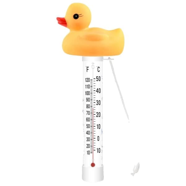 Stor flytande pooltermometer – Visar Fahrenheit & Celsius, för pool, spabad, bastu & akvarium