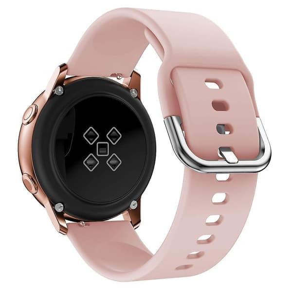 Ny 20mm Fyrkantigt Spänne Silikon Smart Klockarmband Kompatibelt med GarminMove Luxe/Move Style/Move 3 Rosa