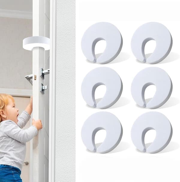 6 stycken dörrstoppar, dörrskydd, barnsäkring, fingerklämskydd