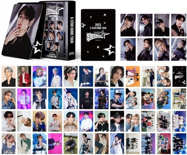 Kpop Stray Kids fotokort 55-pack Stray Kids Lomo-kort Stray Kids 5 Star DOME TOUR Nytt albumkort