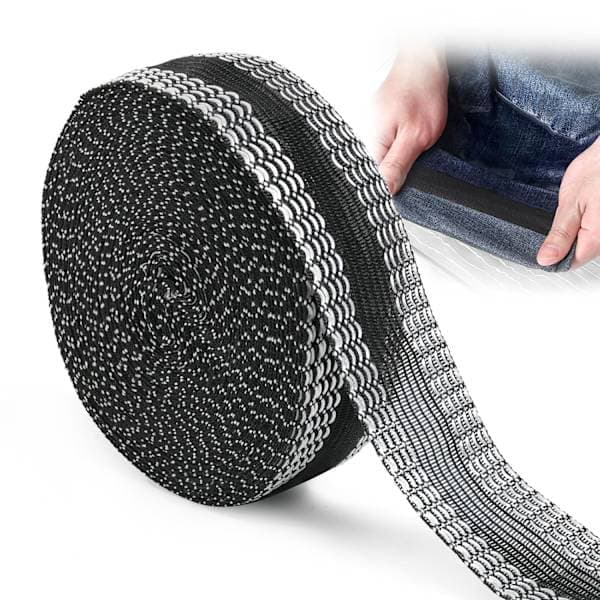 Strykbart fållband för kläder - 10 meter, perfekt för byxor, jeans, gardiner och diverse tyger