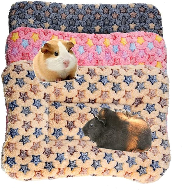 3 st smådjurs plyschbädd Varm fluffig valpfilt Fleece sovmadrass Marsvin Hamster Kaninmadrass för kattungar Chinchilla Ekorre 30*30cm